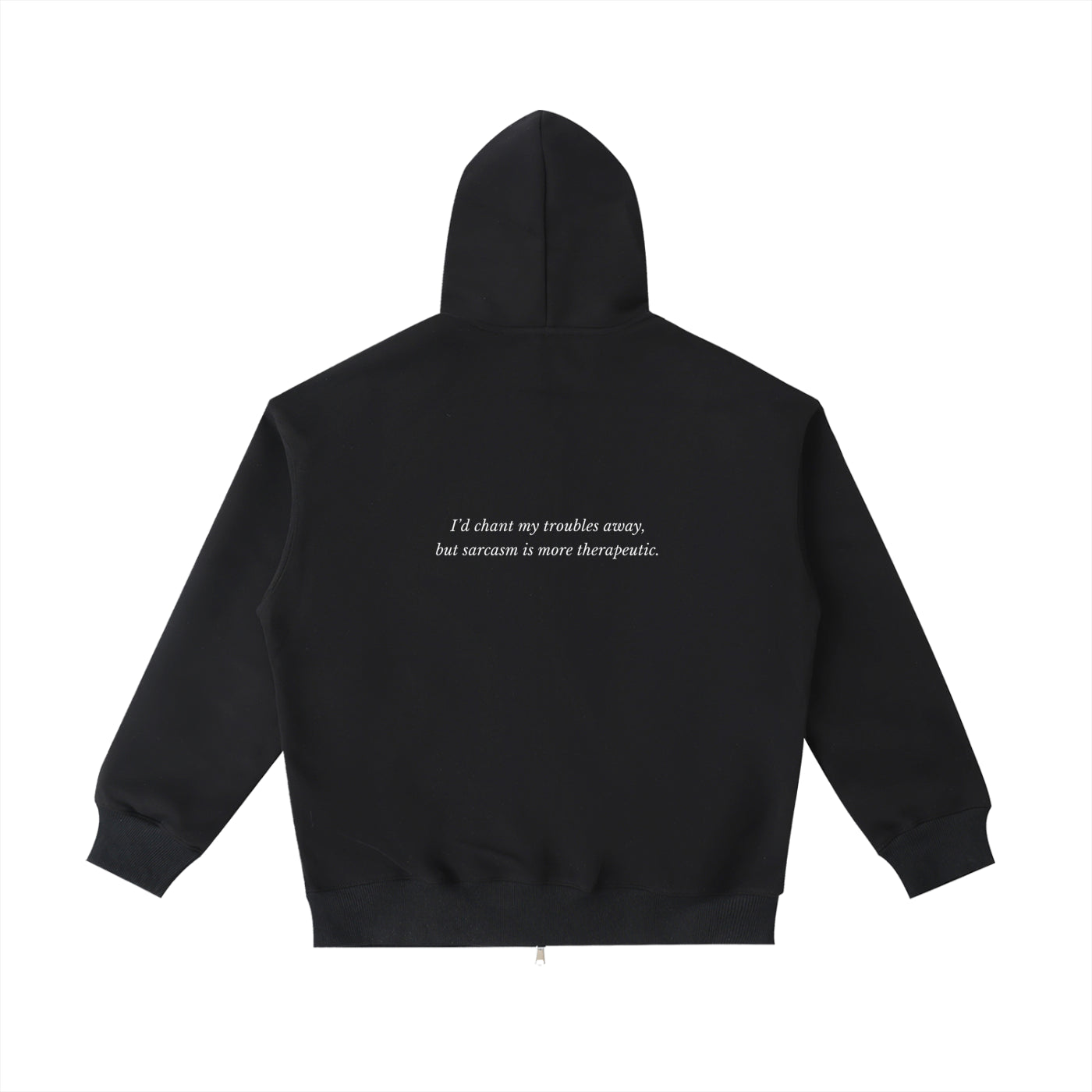 Sarcasm is Therapeutic Zip up Pocket Hoodie