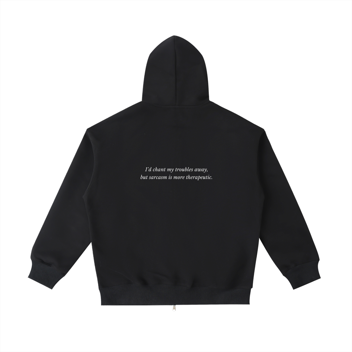 Sarcasm is Therapeutic Zip up Pocket Hoodie