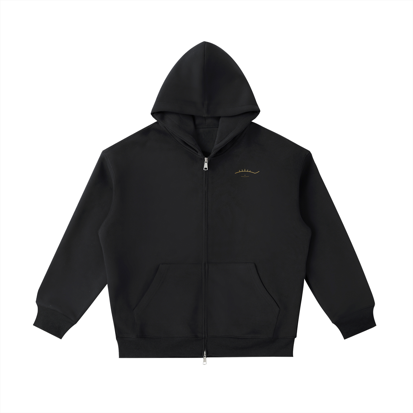 Breathe In, Apply Liner Zip up Hoodie
