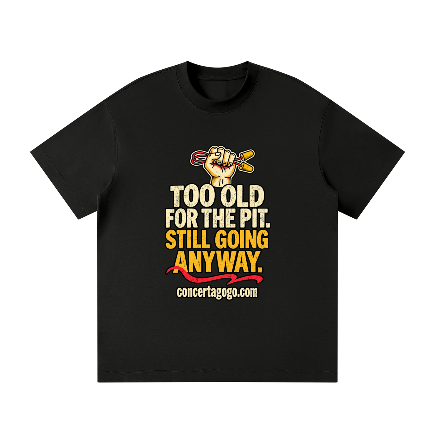 Too Old for the Pit Unisex Loose Fit Crewneck T-Shirt