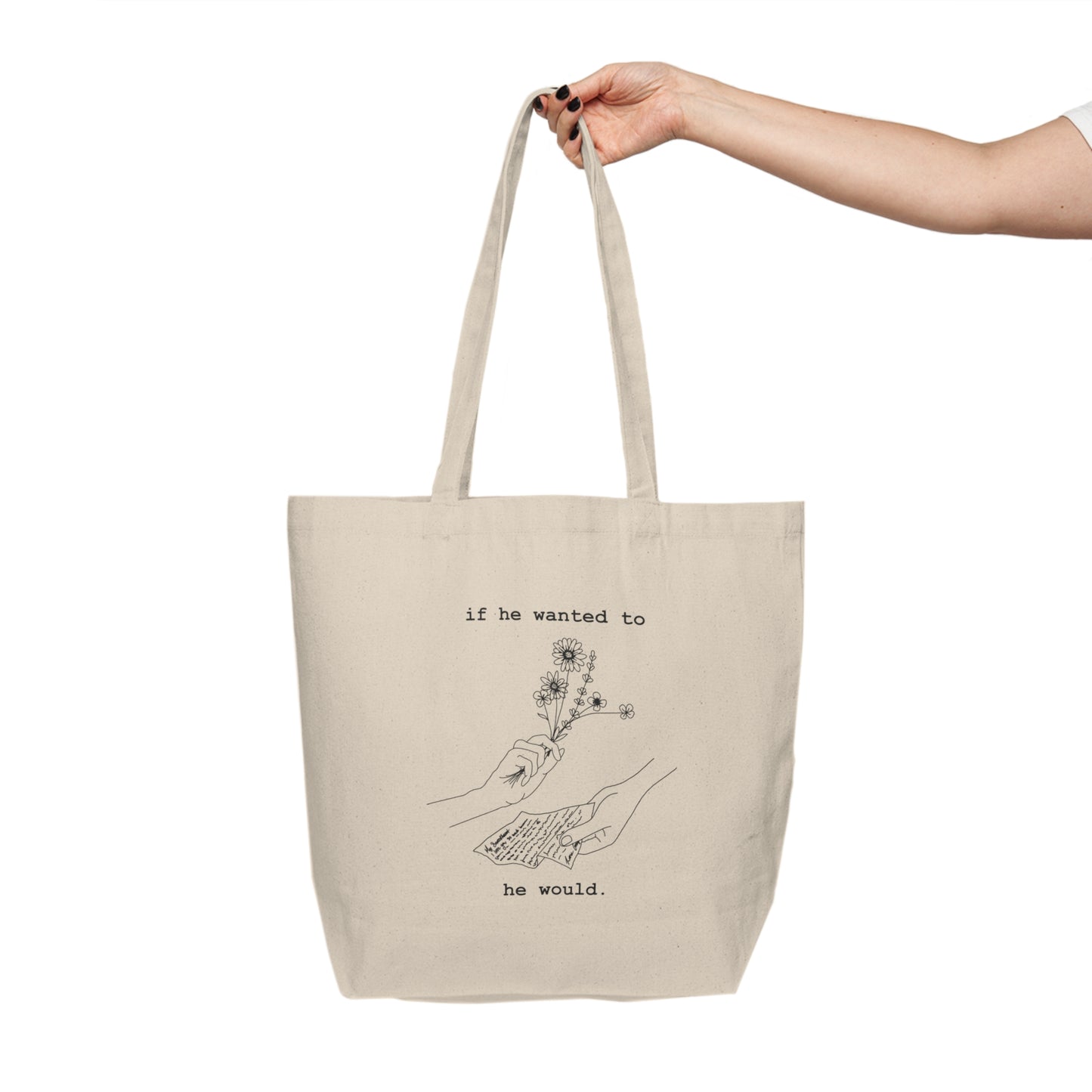 IF HE WANTED TO HE WOULD - TOTE BAG