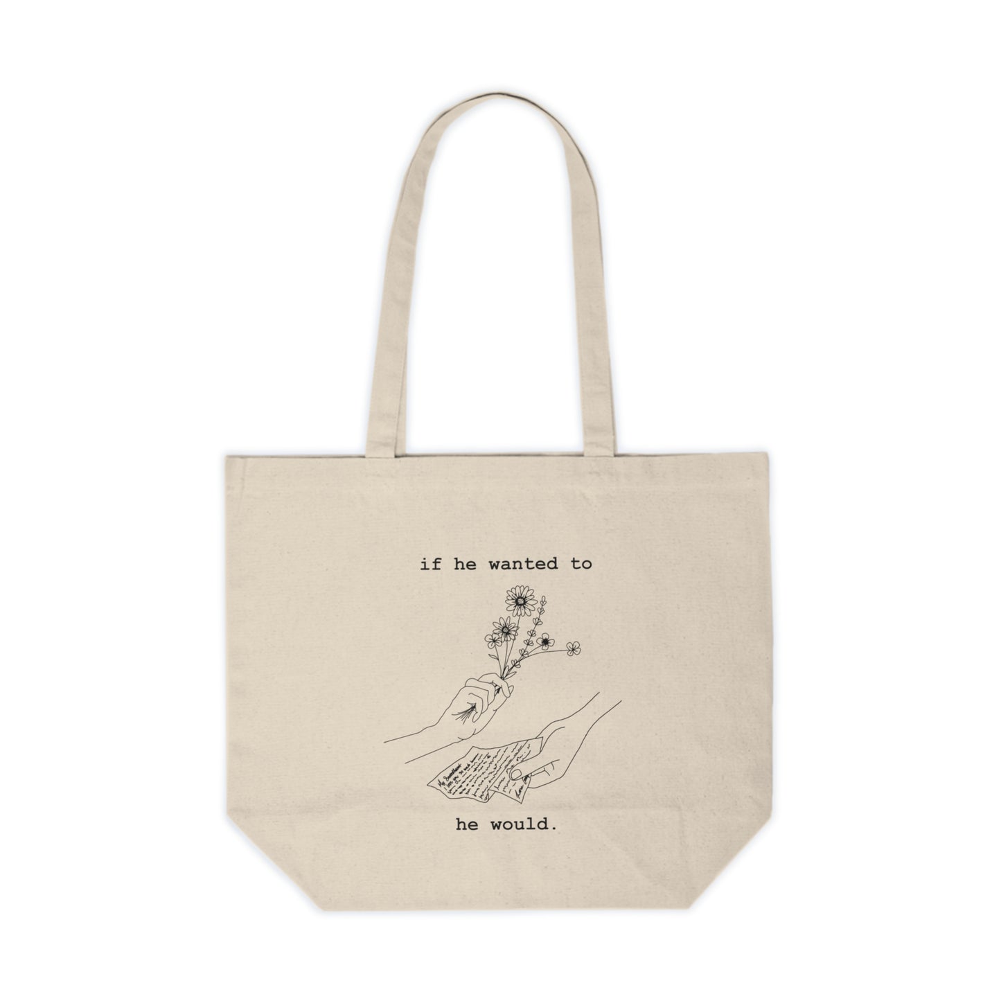 IF HE WANTED TO HE WOULD - TOTE BAG