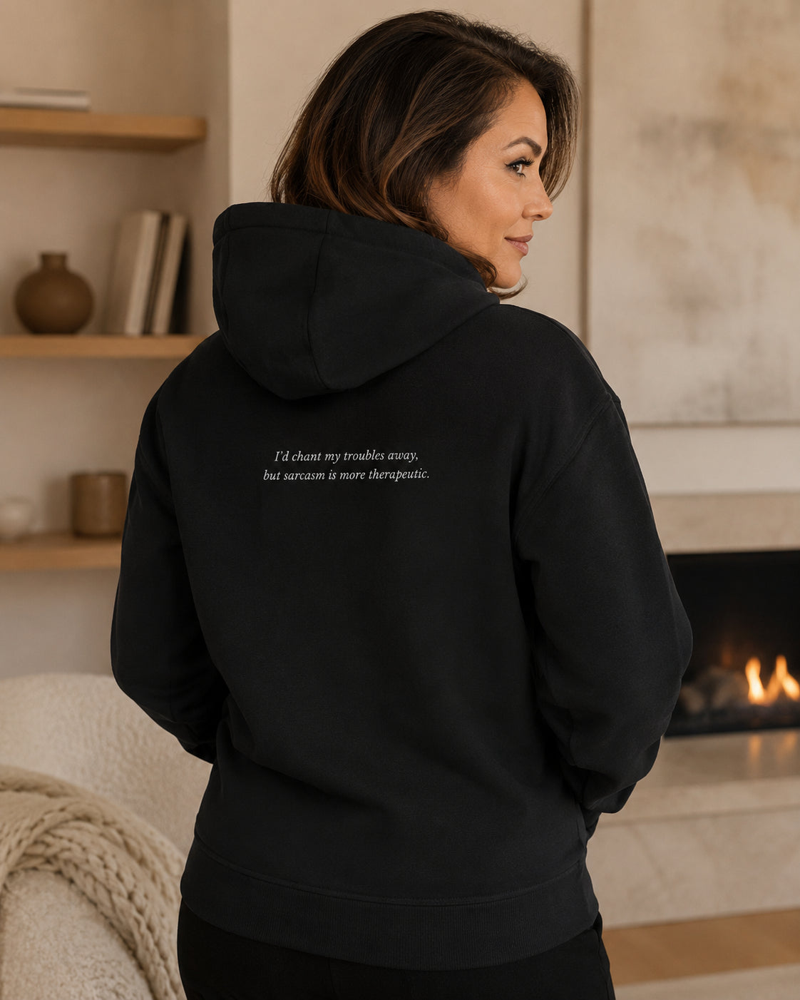 Sarcasm is Therapeutic Zip up Pocket Hoodie