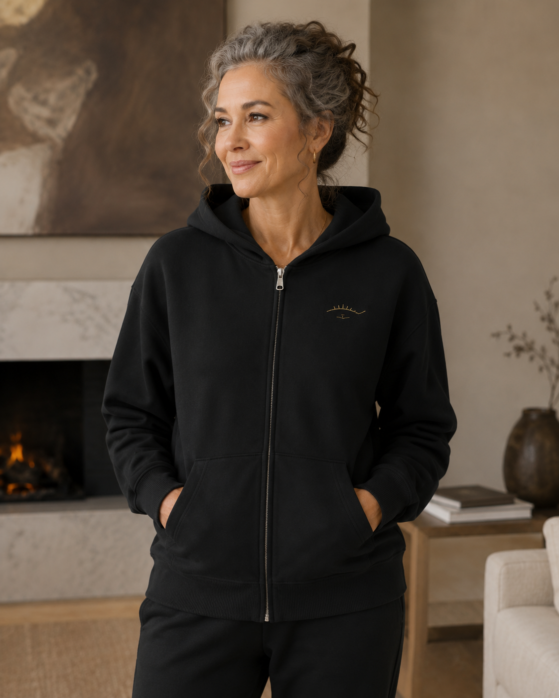 In the Moment Zip up Pocket Hoodie
