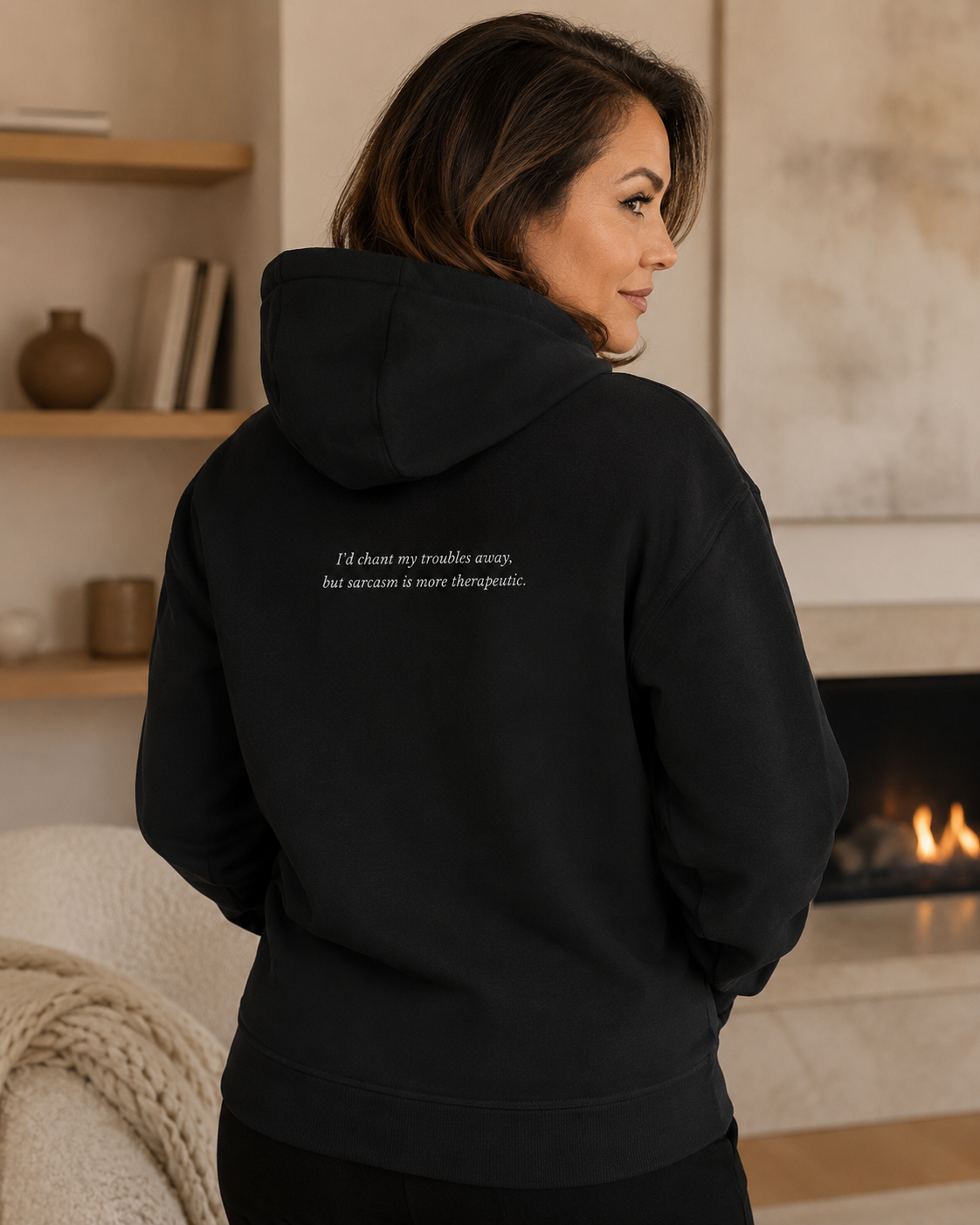 Sarcasm is Therapeutic Zip up Pocket Hoodie