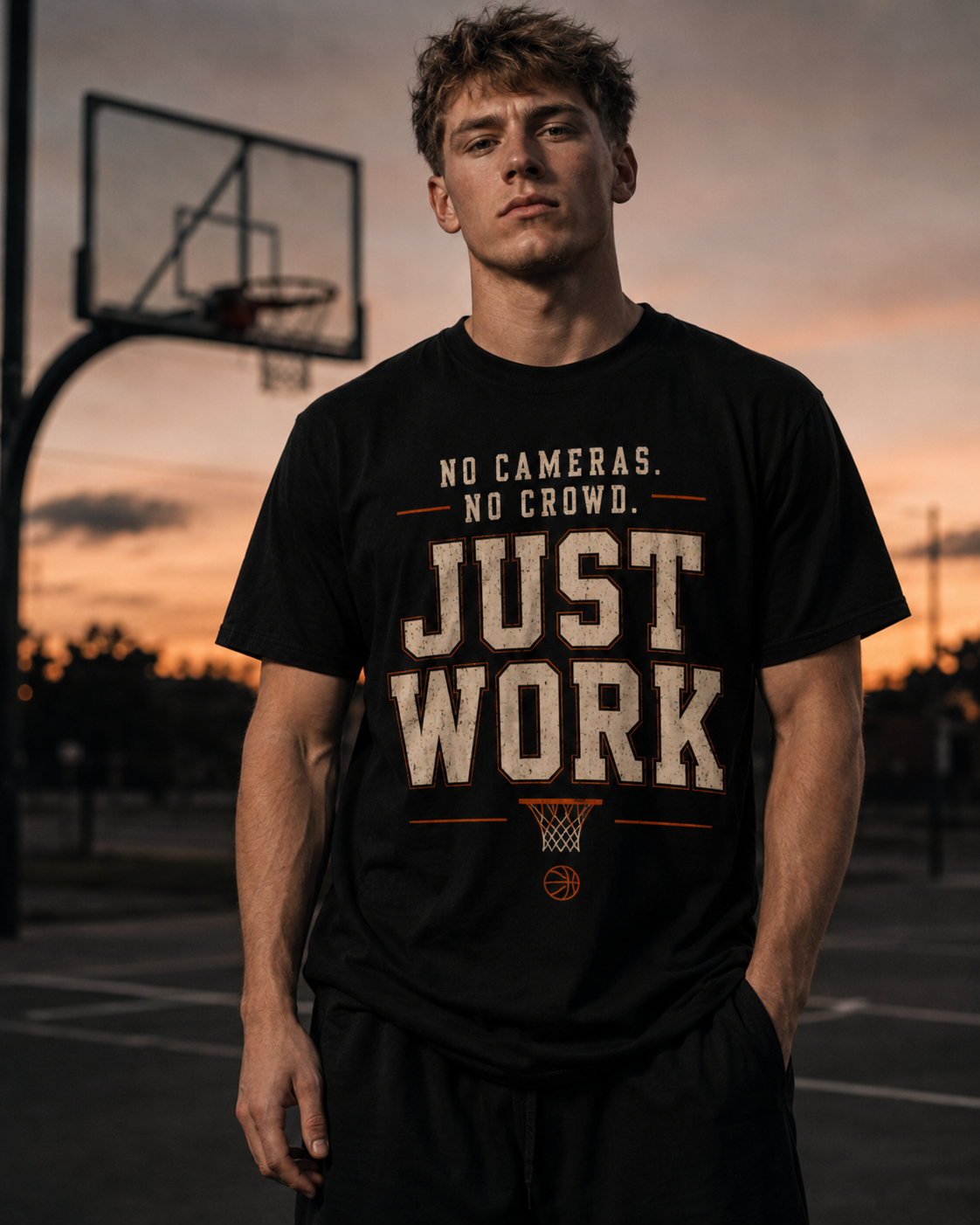 No Cameras. No Crowd. Just Work. T-Shirt