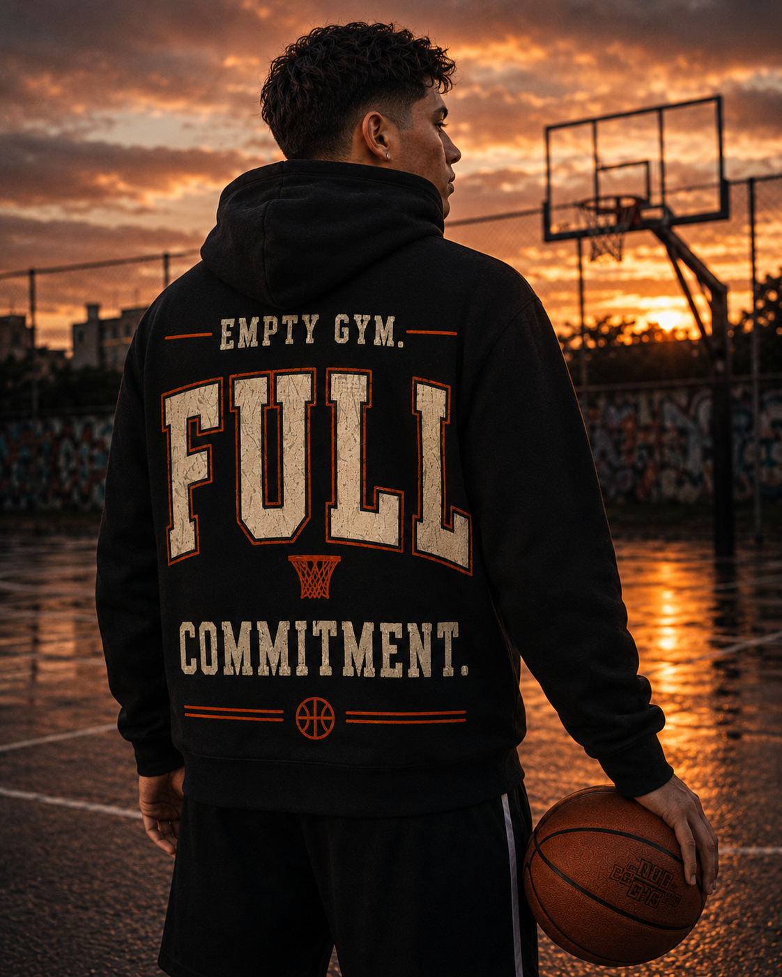 Empty Gym. Full Commitment. Hoodie