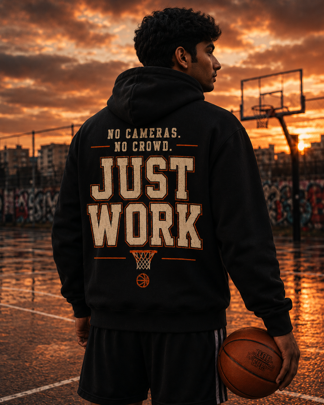 No Cameras. No Crowd. Just Work. Hoodie